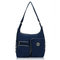 Women Nylon Waterproof Multifunctional Handbags Crossbody Bag Backpack Large Capacity Shoulder Bags - Navy