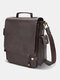Vintage Waterproof Faux Fur Multifunction Multi-pockets Multi-card Slots Crossbody Bag Shoulder Bag - Coffee