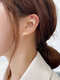 Trendy Diamond Pearls Earring Temperament Metal Auricle Piercing Earring - #13
