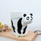 Caneca de cerâmica 3D Cartoon Animals Design Copo de café durável - #9