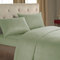 Kurzes nordisches Bettwäsche-Set für Männer und Frauen, Bettwäsche, schwarz, weiß, Mikrofaser, gestreift, Bettlaken, Kissen - Grün