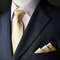 Man 8cm Wide Edge Polyester Silk Precision Textile Business Tie The Same Style Pocket Towel - 4