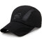 Men Breathable Quick-drying Mesh Baseball Cap Comfortable Outdoor Casual Net Sun Hat - Black