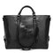 Women  Minimalist Messenger Bag Leisure Handbag Business Tote Bag - Black