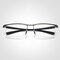 Mens Women Classic Rimless Glasses Casual UV400 Sunscreen Clear Lens Eyeglasses - Gun color