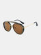 Men Full Thick Frame UV Protection Fashion Vintage Sunglasses - #05