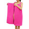  150*80cm Women Summer Microfiber Soft  Cozy Beach Towel Able Wear Sexy Hot Spas Bathrobe Skirt - Rose Red