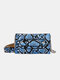 Women Chain Plaid Crossbody Mini Bag Designer Messenger Shoulder bag - Blue