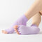 Women Yoga Socks Comfy Breathable Dispensed Non-slip Toe Socks - #16