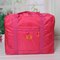  Waterproof Oxford Cloth Folding Travel Storage Bag Large Capacity Luggage Bag - Rose Red