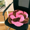 45x45cm Thick Floral Round Shape Short Plush Cushion Pad Dinning Office Chair Seat Pad Pillow - #1