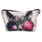 زجاجي Cat 3D Printing Multi-Functional Cosmetics Bag Clutch Bag Storage Bag - أبيض