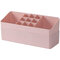 डबल लेयर बेडरूम डेस्कटॉप स्टोरेज बॉक्स कॉस्मेटिक फिनिशिंग बॉक्स  - गुलाबी
