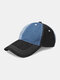 Unisex Denim Color Contrast Patchwork Fashion Sunscreen Baseball Cap - #01
