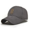 Men Cotton Baseball Cap Sports Golf Snapback Outdoor Sports Sunscreen Hats - Gray