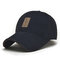 Men Cotton Baseball Cap Sports Golf Snapback Outdoor Sports Sunscreen Hats - Navy Blue