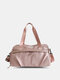 JOSEKO Women's Waterprrof Nylon Sports Fitness Tote Yoga Bag Travel Crossbody Bag - Pink