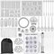 94 Stück Silikongussformen und Werkzeuge Set mit einer schwarzen Aufbewahrungstasche für Diy Jewelry Craft Making - #01