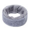 Men Women Winter Scarf Wool Plush Knit Thick Windproof Warm Vintage Outdoor Ski Cycling Scarf - Grey