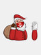 1 PC de Papai Noel de Natal vestindo Máscara Adesivo de limpador removível do pára-brisa traseiro Adesivo de carro - #01