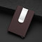 RFID Antimagnetic 20 Card Slots Card Holder Aluminium Alloy Automatic Pop-Up Card Case - Coffee