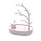 Хранение ювелирных изделий Лебединое озеро Коробка Съемный двухслойный стеллаж для хранения - Розовый
