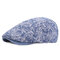 Mens Cotton Diamond Graffiti Beret Hat Casual Outdoor Golf Visor Flat Caps Forward Hat - #02