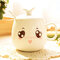 Керамическая чашка с крышкой Личность Симпатичная чашка с ложкой Прекрасный подарок - #2