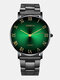 Jassy 16 Colors Stainless Steel Business Casual Roman Scale Color Gradient Quartz Watch - #11