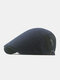 Menico Men's Cotton Mesh Breathable Outdoor Casual Beret Flat Cap Forward Hat - Blue