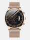 10 Colors Stainless Steel Alloy Men Business Watch Decorative Pointer Calendar Quartz Watch - Rose Gold Band Rose Gold Case Bl