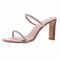 Women Opened Toe Roman High-heeled Slippers - Pink