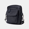Men Genuine Leather Waterproof Multifunction Multi-Layers Crossbody Bag Shoulder Bag - Black 1