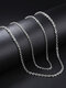 Trendy Single Chain Collocation Accessories Titanium Steel Necklace - Apricot