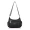 Woman Multi- Zipper Crossbody Bag Shoulder Bag Waterproof Tote Bag - Black