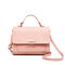 Women Chic PU Leather Leisure Crossbody Bag Casual Handbag - Pink