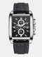 6 Colors Stainless Steel Men Casual Business Watch Decorative Calendar Luminous Pointer Quartz Watches - Black 1