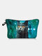Portable Cat Starry Sky Printed Makeup Bag Travel Women Wash Storage Bag - #03