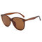 Men Womens Square Vogue Polarized Sunglasses Yellow Night Vision Goggles PC Outdoor Sunglasses - Brown