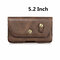 Men EDC Leather 6.3 Inch Phone Holder Clip Case Belt Bag Crossbody Bag - Brown 2