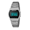 Trendy Digital Waterproof WristWatch Oval Dial Multifunctional Luminous Watch for Men - Silver