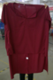 Hot Sale Solid Color V-neck Long Shirt Female Irregular Bat Sleeve Shirt - Wine Red