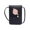 Women Casual Phone Bag 5.5INCH  Shoulder Bags Crossbody Bags  - Black