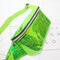 Women Transparent PVC Beach Bag Outdoor Fanny Bag Laser Chest Bag - Green