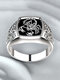 Vintage Animal Shape Men Ring Scorpio Embossed Ring Jewelry Gift - Silver