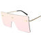 Women and Man Square Glasses Fashion Solid Color Gradient Transparent Sunglasses - #02