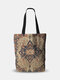 Women Canvas Bohemia Ethnic Pattern Shoulder Bag Handbag Tote Shopping Bag - 20