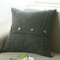 Cotton Removable Knitted Decorative Pillow Case Cushion Cover Cable Knitting Patterns Square Warm - Gray
