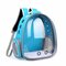 Breathable Transparent Pet Travel Backpack Dog Cat Carrier Shoulder Bag - Sky Blue