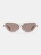 JASSY نظارة شمسية ريترو فاشن كاجوال بنصف إطار معدني UV للجنسين - #03